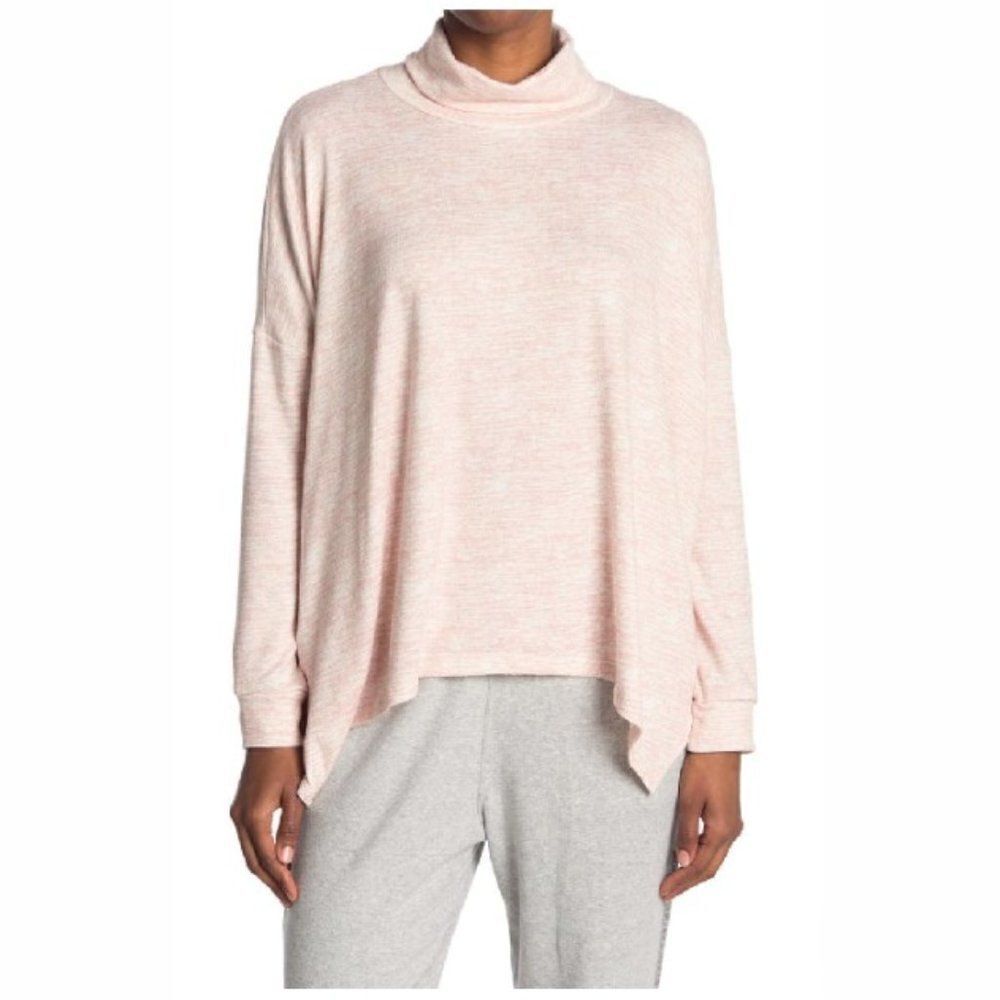 NWT C&C California Mock Neck Top - Rose Smoke M